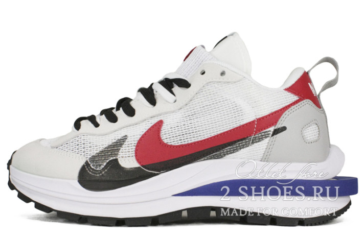 Кроссовки Nike Sacai Vaporwaffle Sport Fuchsia Game Royal CV1363-100 белые
