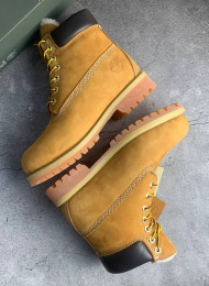 Ботинки Timberland 6-inch winter premium camel classic живое фото 1