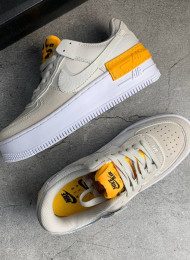 Кроссовки Nike Air Force 1 Low Shadow Vast Grey Laser Orange живое фото 2