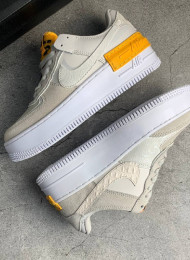 Кроссовки Nike Air Force 1 Low Shadow Vast Grey Laser Orange живое фото 1