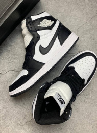 Кроссовки Nike Air Jordan 1 High Twist Black White живое фото 2