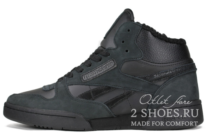 Кроссовки Reebok Exertion Mid Winter Black  черные